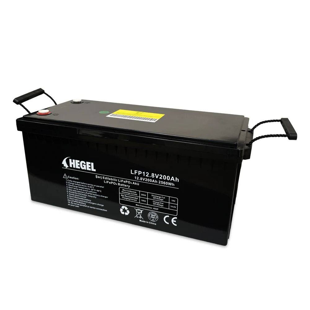 200 Amper Hegel Lityum Akü 2560Wh 12V